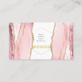 WATERVERF BLUSH AGATE FAUX GOLD EYE LASHES VISITEKAARTJE (Achterkant)