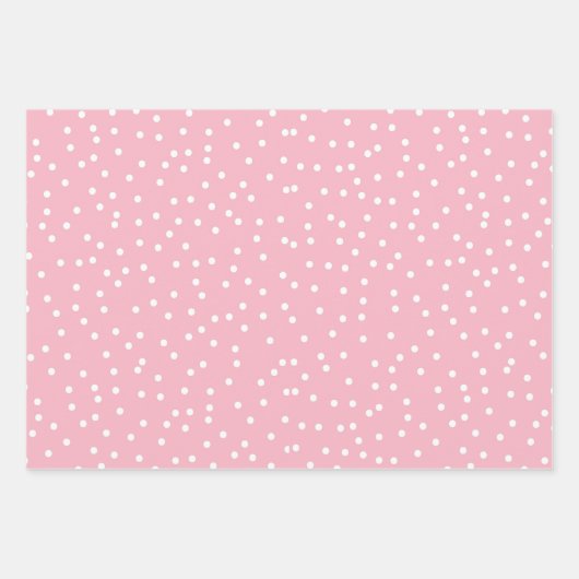 Waterverf Blush Bloemen Eiffeltoren Patroon Inpakpapier Vel (Voorkant 3)