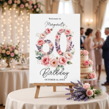 Waterverf Blush Bloemige 60e Verjaardag Welkom