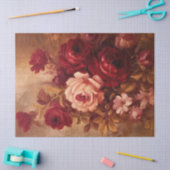 Waterverf blush en Bourgondische rozen goud Tissuepapier (Craft)