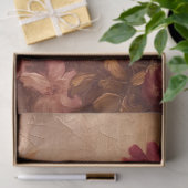 Waterverf blush en Bourgondische rozen goud Tissuepapier (Geschenk)