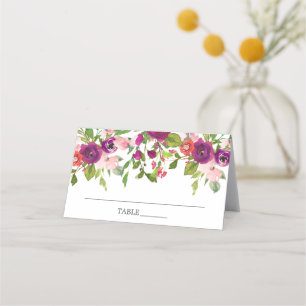 Waterverf Blush en Marsala Floral