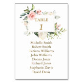 Waterverf Blush Floral Gold Baptisme Seattle Kaart (Voorkant)