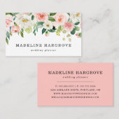 Waterverf Blush Floral Visitekaartje (Voorkant / Achterkant)