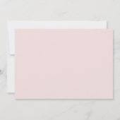 Waterverf Blush Flowers First Heilige Communie Bedankkaart (Achterkant)