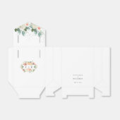 Waterverf Blush Pink Floral Geometric Wedding Bedankdoosjes (Uitgevouwen)