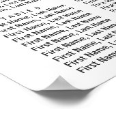 Waterverf Blush Pink Floral Wedding Seating Chart Poster (Hoek)