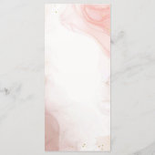 Waterverf Blush Pink Gold Ink Menu (Achterkant)