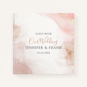 Waterverf Blush Pink Gold Ink Notitieboek
