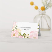 Waterverf Blush Pink Peonies Wedding (Achterkant)