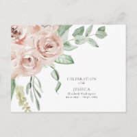Waterverf Blush Roos Levensviering