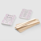 Waterverf Blush roze Handwaaier (Niet-gemonteerd)