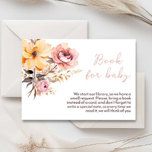 Waterverf blush roze meisje baby shower kaart