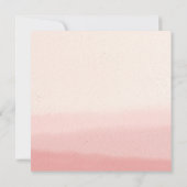 Waterverf Blush Roze Modern Minimalist Bedankt (Achterkant)