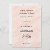 Waterverf Blush Sage Green Wedding Kaart (Voorkant)