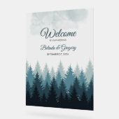 Waterverf Bodembos Welkomstteken Bind bruiloft Acryl Bord (Hoek)