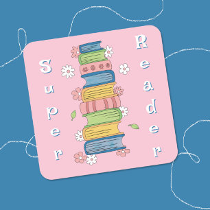 Waterverf Boeken en Bloemen Super Reader Stickers