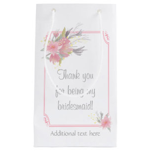 Waterverf Boeket Bloemen Bruidsmeisje Gift Wedding Klein Cadeauzakje