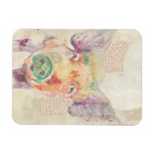 Waterverf Boerderij Collage Pig Magneet (Horizontaal)