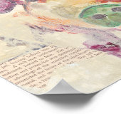 Waterverf Boerderij Collage Pig Poster (Hoek)