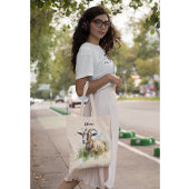 Waterverf Boerderij Geit, op maat Tote Bag