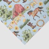 Waterverf Boerderij Rood Barn Rodeo Tissuepapier (Detail)