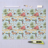 Waterverf Boerderij Rood Barn Rodeo Tissuepapier (Craft)