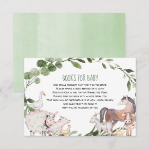 Waterverf Boerderijdieren Boeken voor baby Informatiekaartje