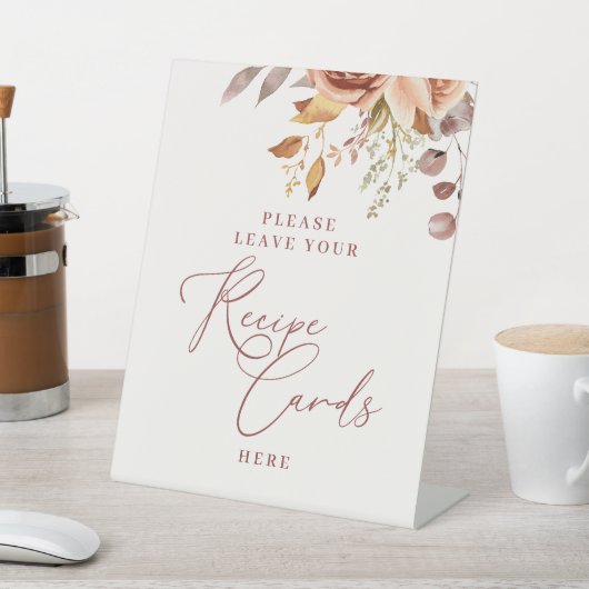 Waterverf Boheemse Bloem Bruiloft Feest Reclamebord Met Voetstuk (Insitu)