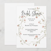 Waterverf Bohemian Bridal Shower Kaart (Voorkant / Achterkant)
