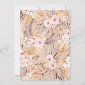 Waterverf Bohemian Wedding Uitnodiging (Achterkant)