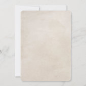 Waterverf BOHO Beach Wedding Invitation Kaart (Achterkant)