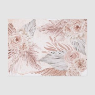 waterverf boho bloemen bouquet tissuepapier