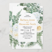 Waterverf Boho Bouquet Kaart (Voorkant / Achterkant)