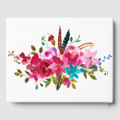 Waterverf Boho Chic Floral Wedding Gastenboek (Achterkant)