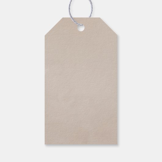 Waterverf Boho Cotton en Eucalyptus Boho Cadeaulabel (Achterkant)