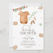 Waterverf Boho Douche Baby shower Kaart (Voorkant)