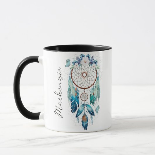 Waterverf Boho Dreamcatcher Mok (Links)