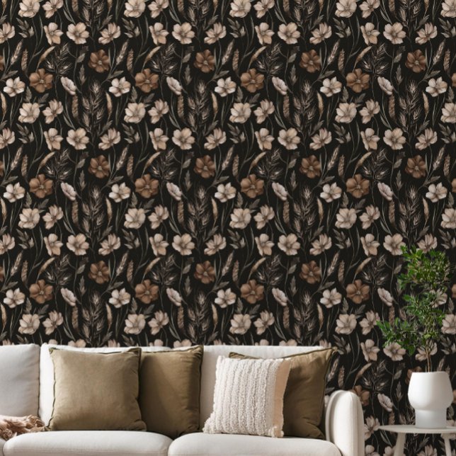 Waterverf Boho Floral Behang (Creator heeft geüpload)