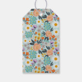 Waterverf Boho Floral Cadeaulabel (Achterkant)