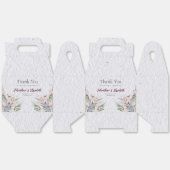 Waterverf Boho Floral en botanische bruiloft Bedankdoosjes (Ongevouwen)