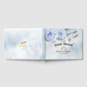 Waterverf Boho Floral Feathers Gastenboek (Volledig)