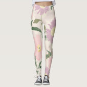 Waterverf Boho Floral Leggings (Voorkant)