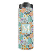Waterverf Boho Floral Thermosbeker (Voorkant)