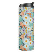 Waterverf Boho Floral Thermosbeker (Gedraaid links)