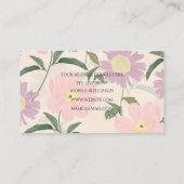 Waterverf Boho Floral Visitekaartje (Achterkant)