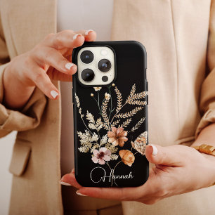 Waterverf Boho Florals met naam iPhone 11 Hoesje