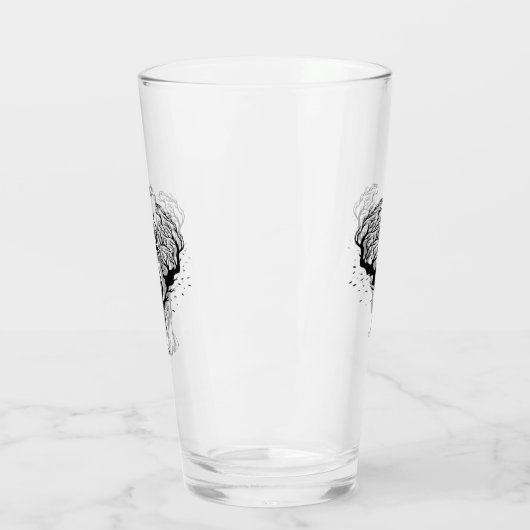 Waterverf Boho Forest Elephant Glas (Links)