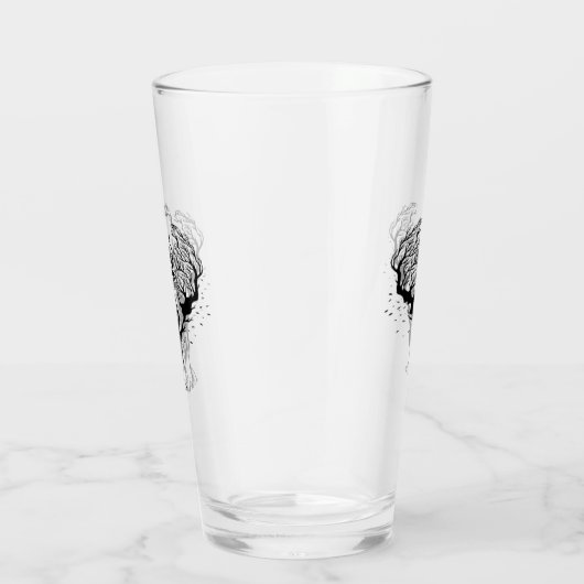 Waterverf Boho Forest Elephant Glas (Rechts)