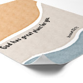 Waterverf boho God heeft geweldige plannen voor u Poster (Hoek)